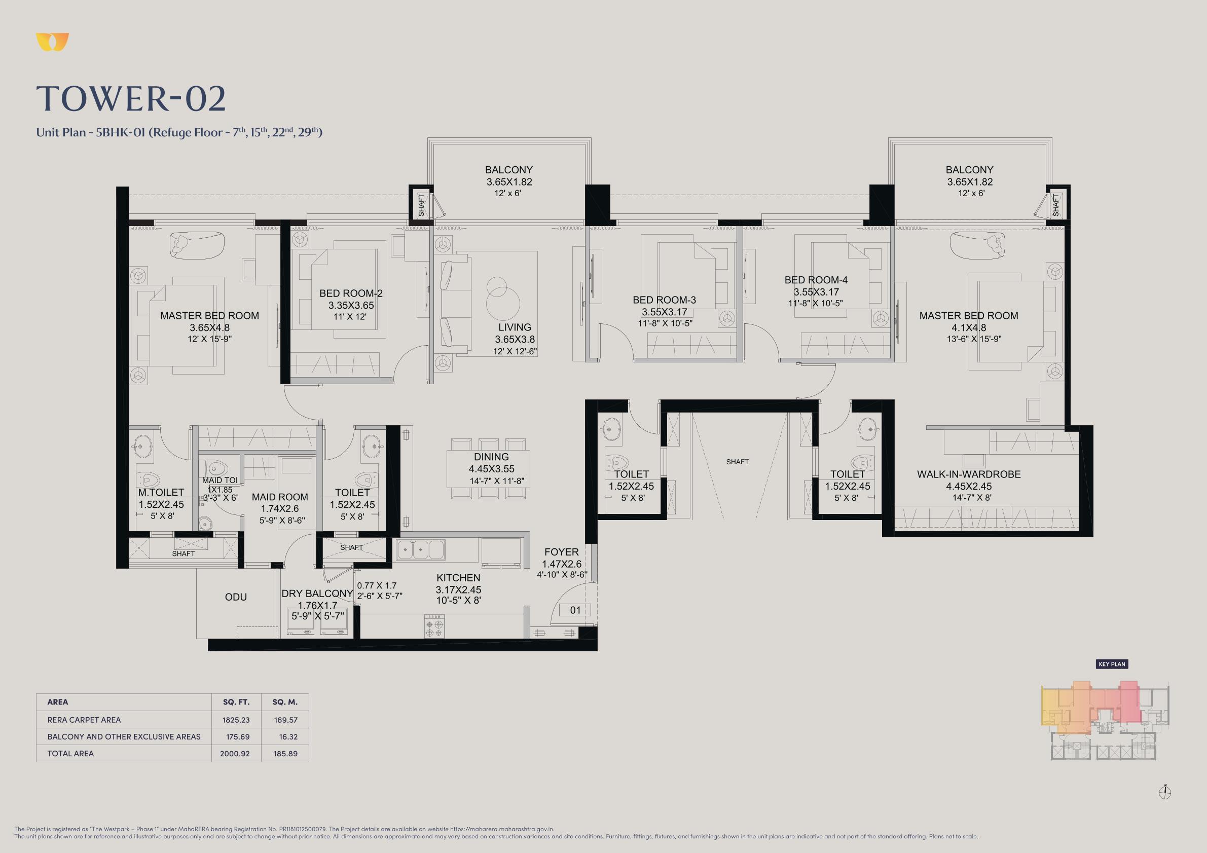 5 BHK Floor Plan
